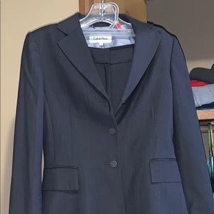Calvin Klein Pin Stripe Pant Suit
